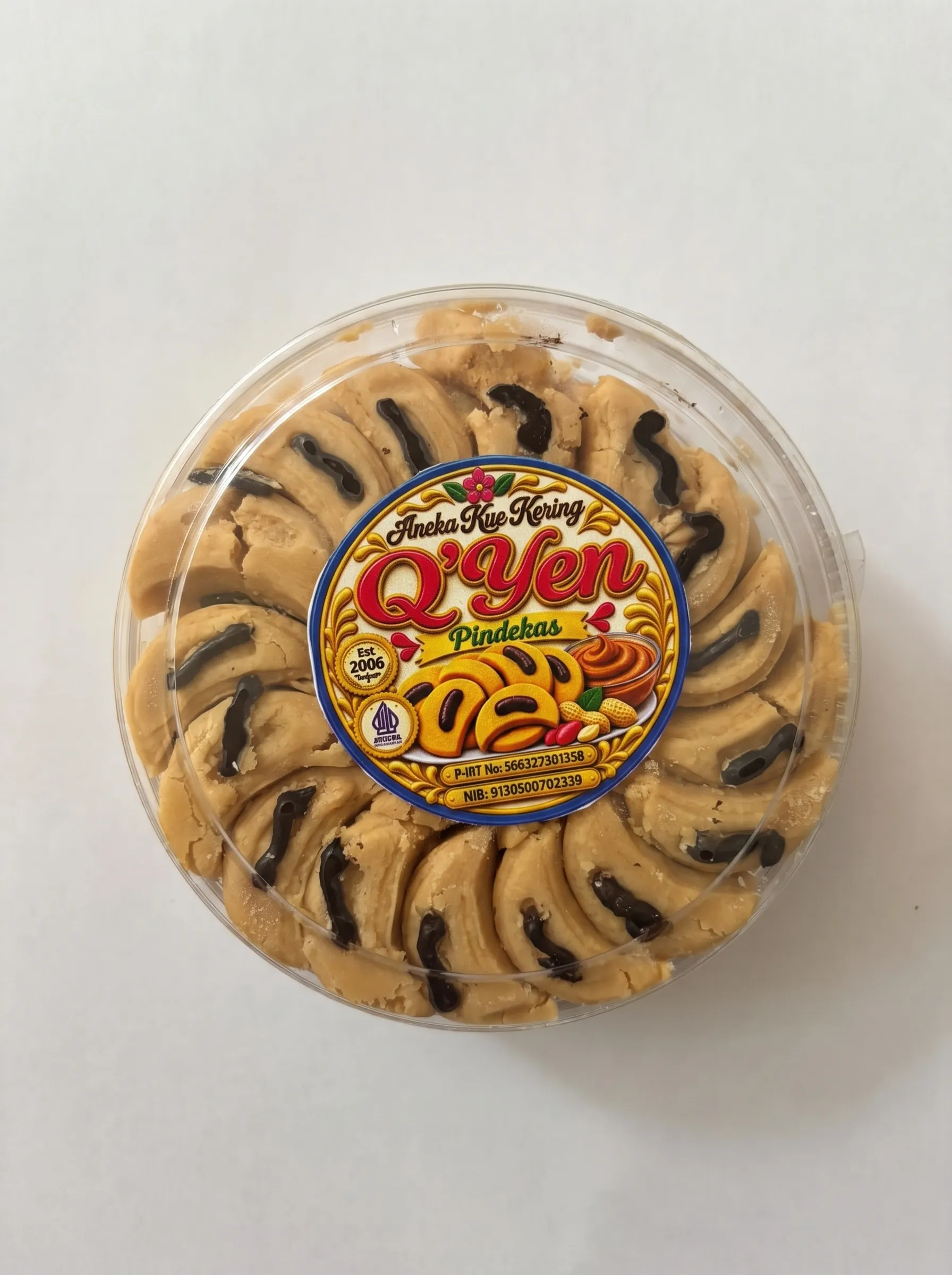 Kue Pindekas — kue kering Q'Yen Kuker